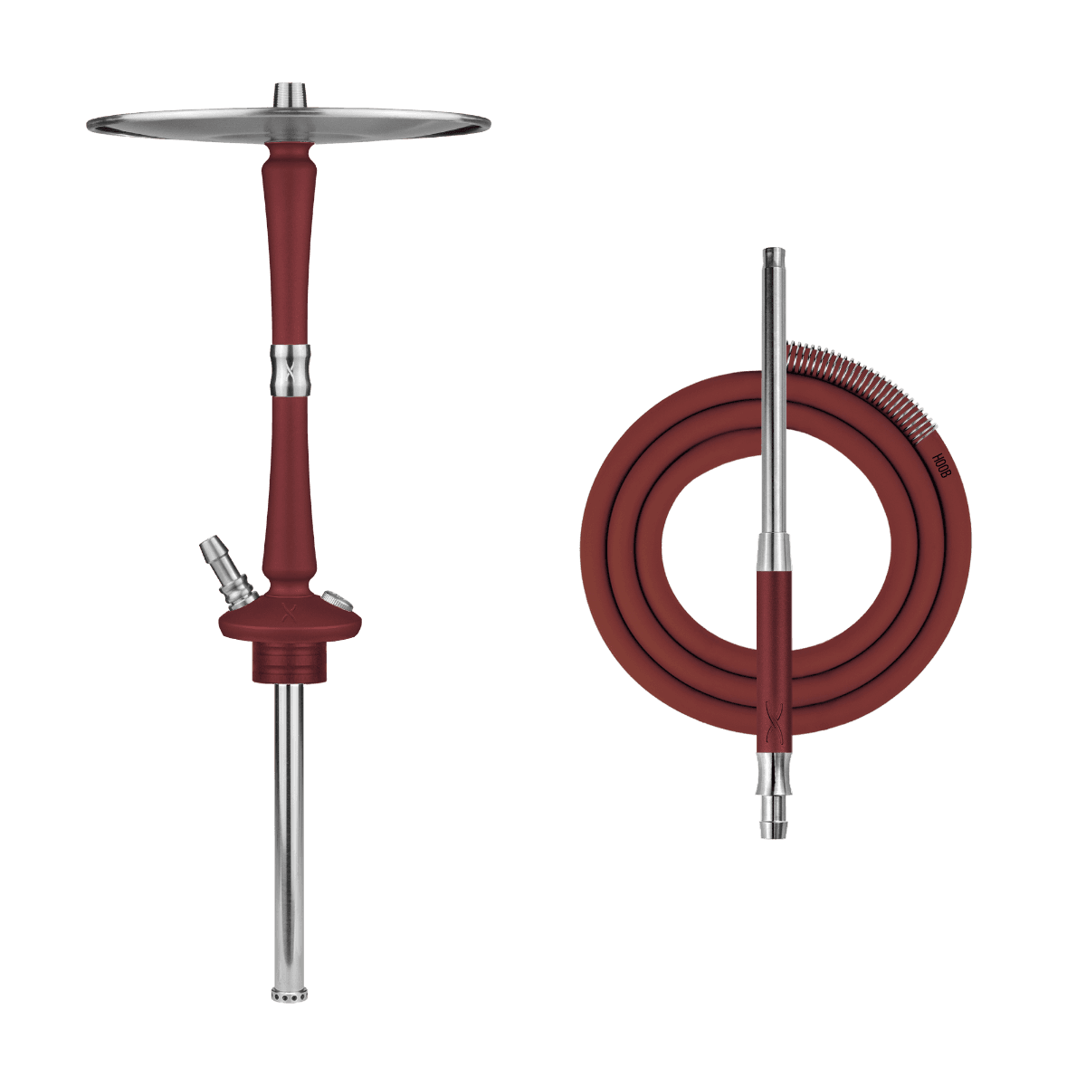 Hoob Go — Wine Red x Stainless Steel
