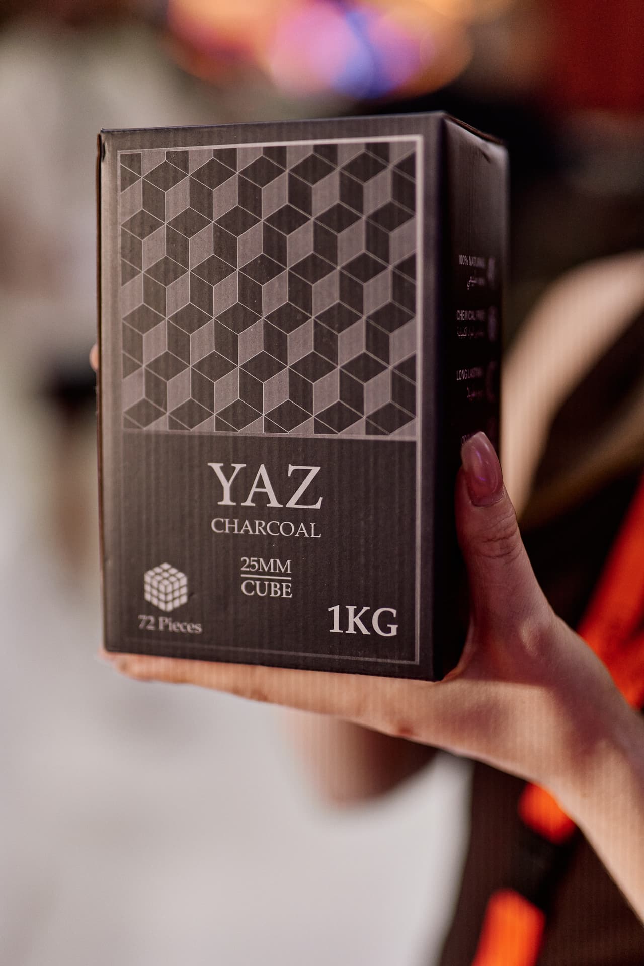 YAZ charcoal pack in a close product shot